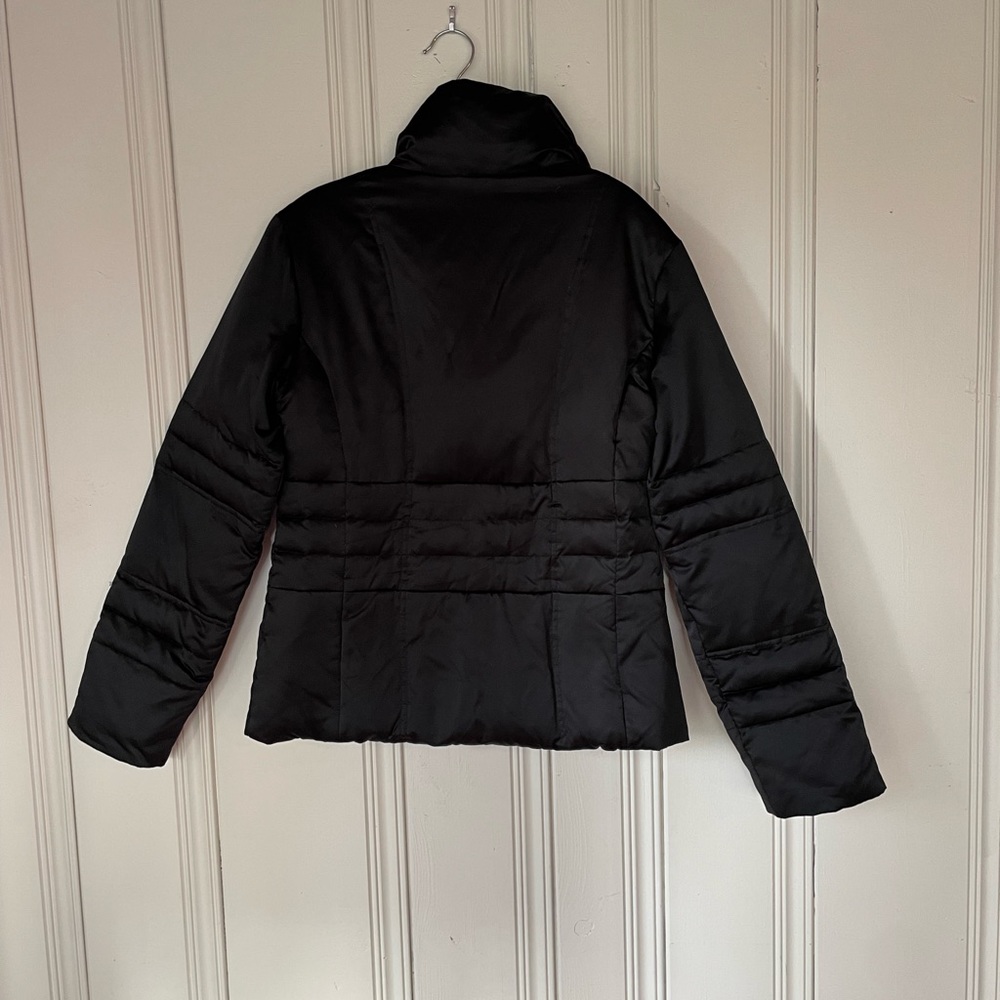 Zara Basic Black Puffer Fitted Jacket - image 2